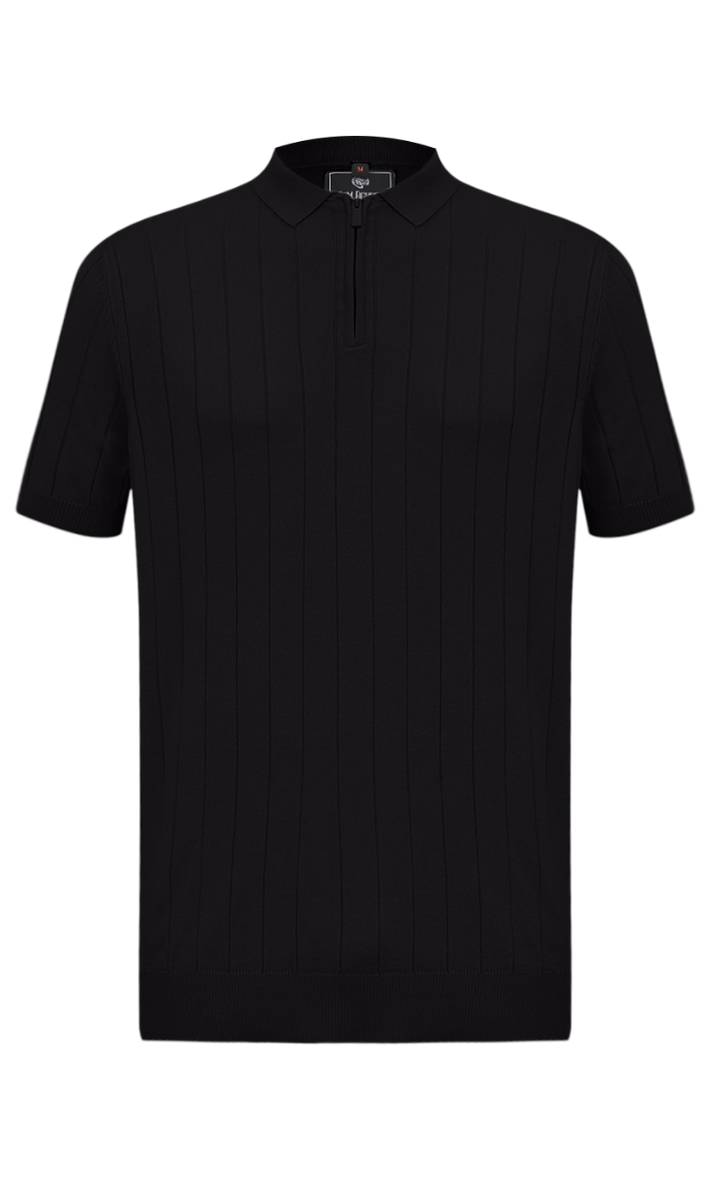 POLO TRICOT TEXTURIZADA