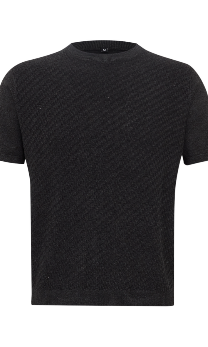 CAMISETA TRICOT TEXTURIZADA