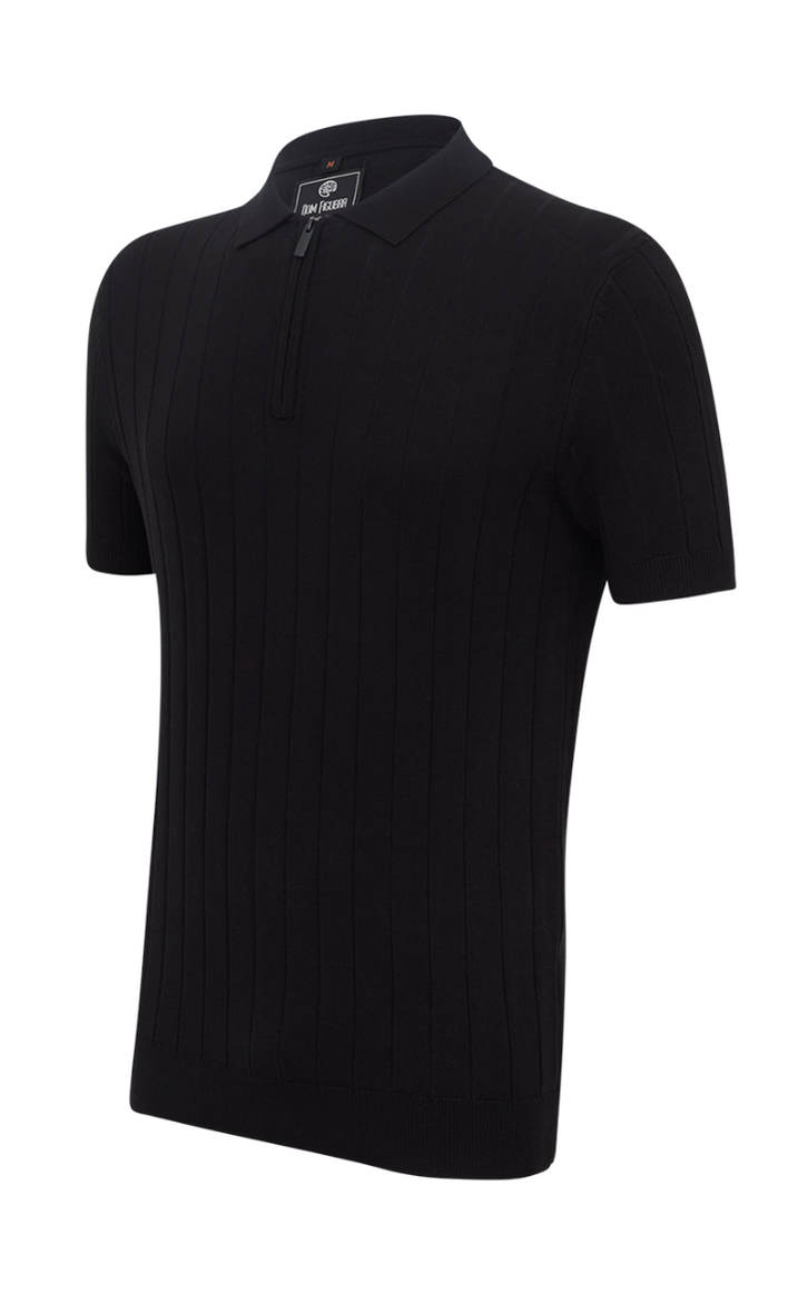 POLO TRICOT TEXTURIZADA