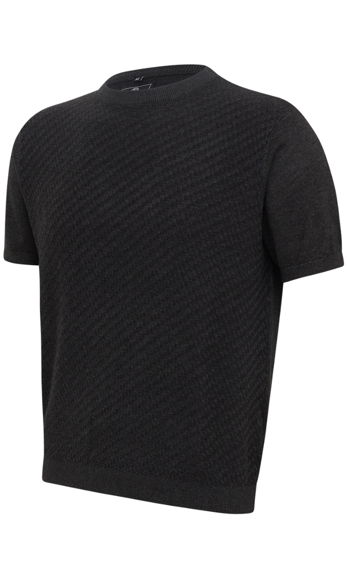 CAMISETA TRICOT TEXTURIZADA