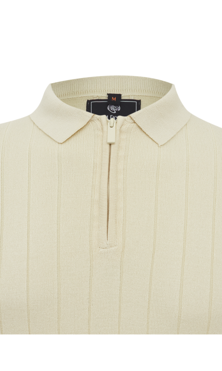 POLO TRICOT TEXTURIZADA