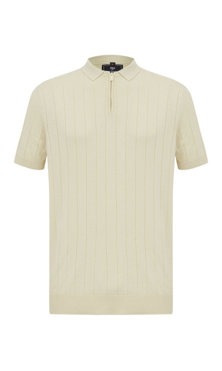 POLO TRICOT TEXTURIZADA
