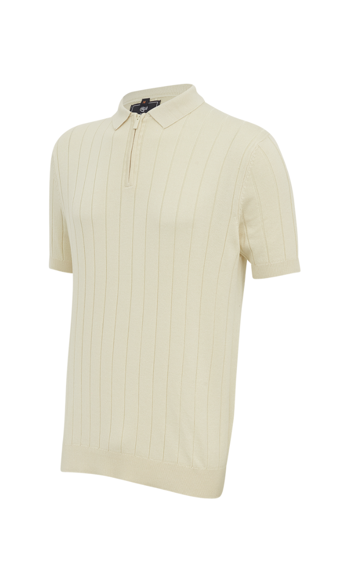 POLO TRICOT TEXTURIZADA