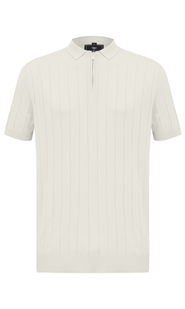 POLO TRICOT TEXTURIZADA