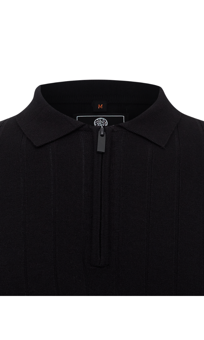 POLO TRICOT TEXTURIZADA