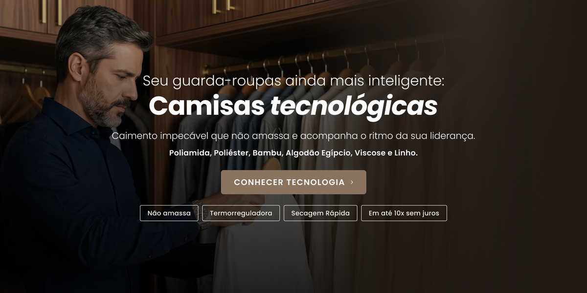 Camisas Dom Figueira com tecidos tecnológicos