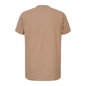 CAMISETA MANGA CURTA TEXTURIZADA