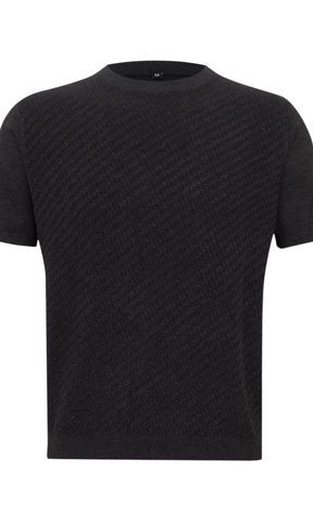 CAMISETA TRICOT TEXTURIZADA