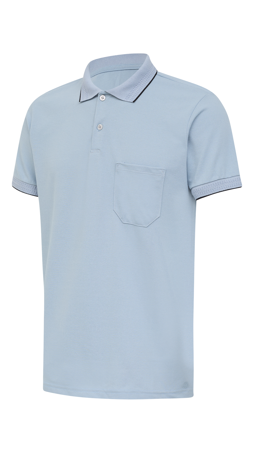 POLO MC LISO COM BOLSO