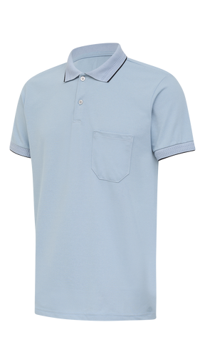 POLO MC LISO COM BOLSO