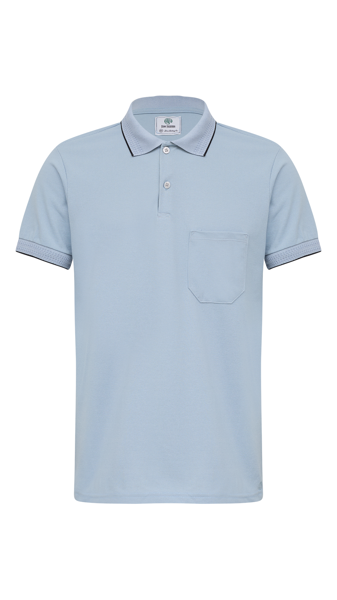 POLO MC LISO COM BOLSO
