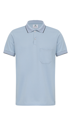 POLO MC LISO COM BOLSO