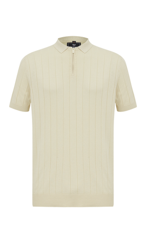 POLO TRICOT TEXTURIZADA