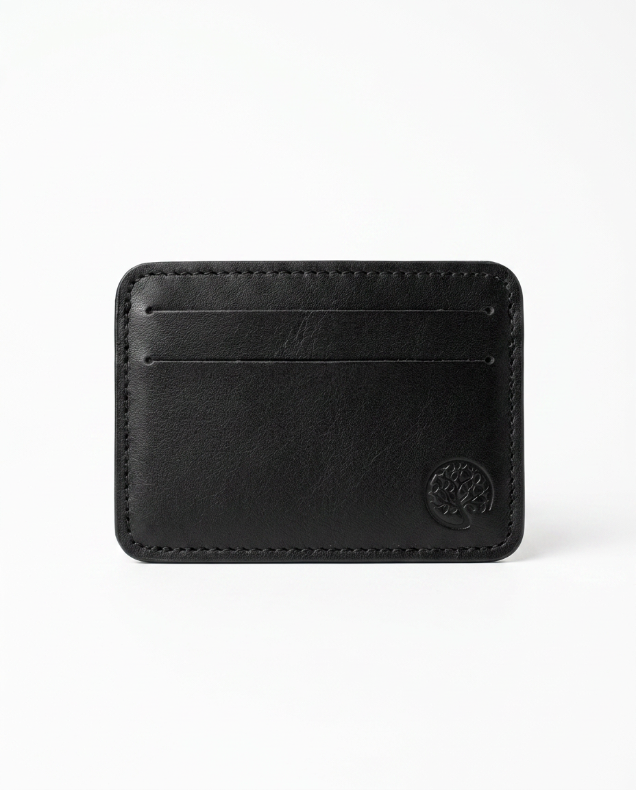🎁 CARTEIRA PORTA CARTÃO COURO  PRETO UN (100% off)