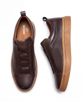 TÊNIS COURO I26 MARROM